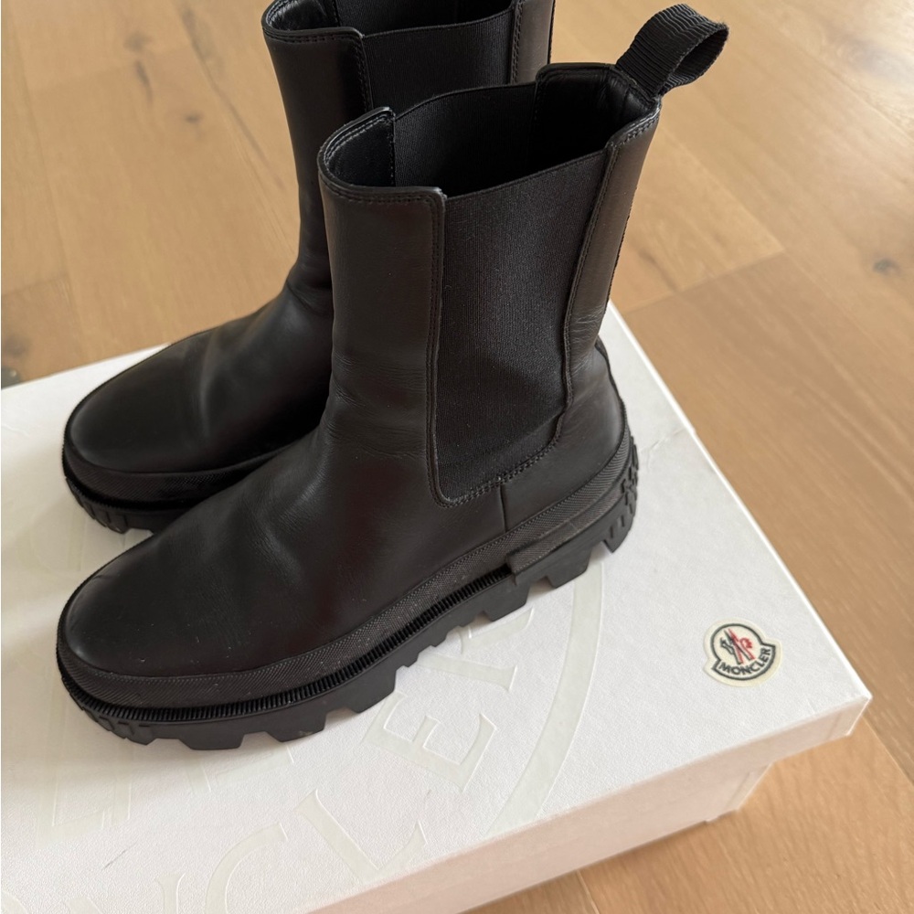 Moncler Black Ankle Boots